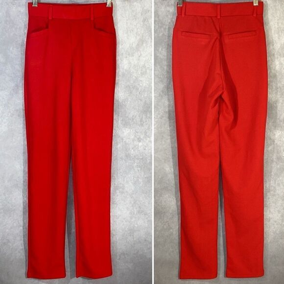 New Mix Red Stretch Dress Pants | Size Small - Picture 1 of 7